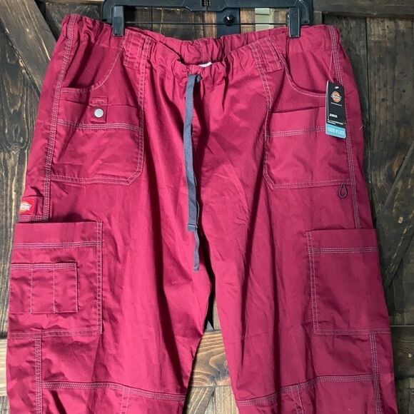 Dickies Gen Flex Scrub Pant Low Rise Drawstring Cargo 857455 - Picture 4 of 10